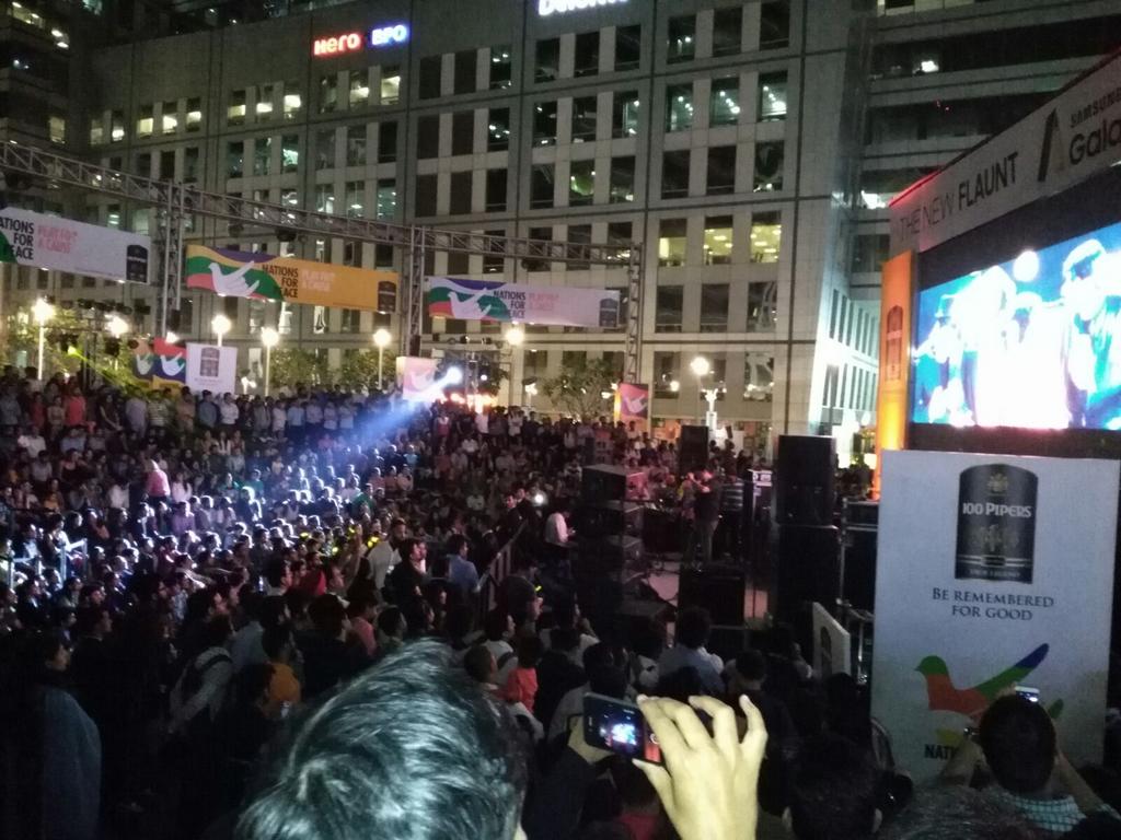 nooriworld's tweet photo. Thank you India for all the love... #NationsforPeace @100PipersIN https://t.co/6gzbSRQvys