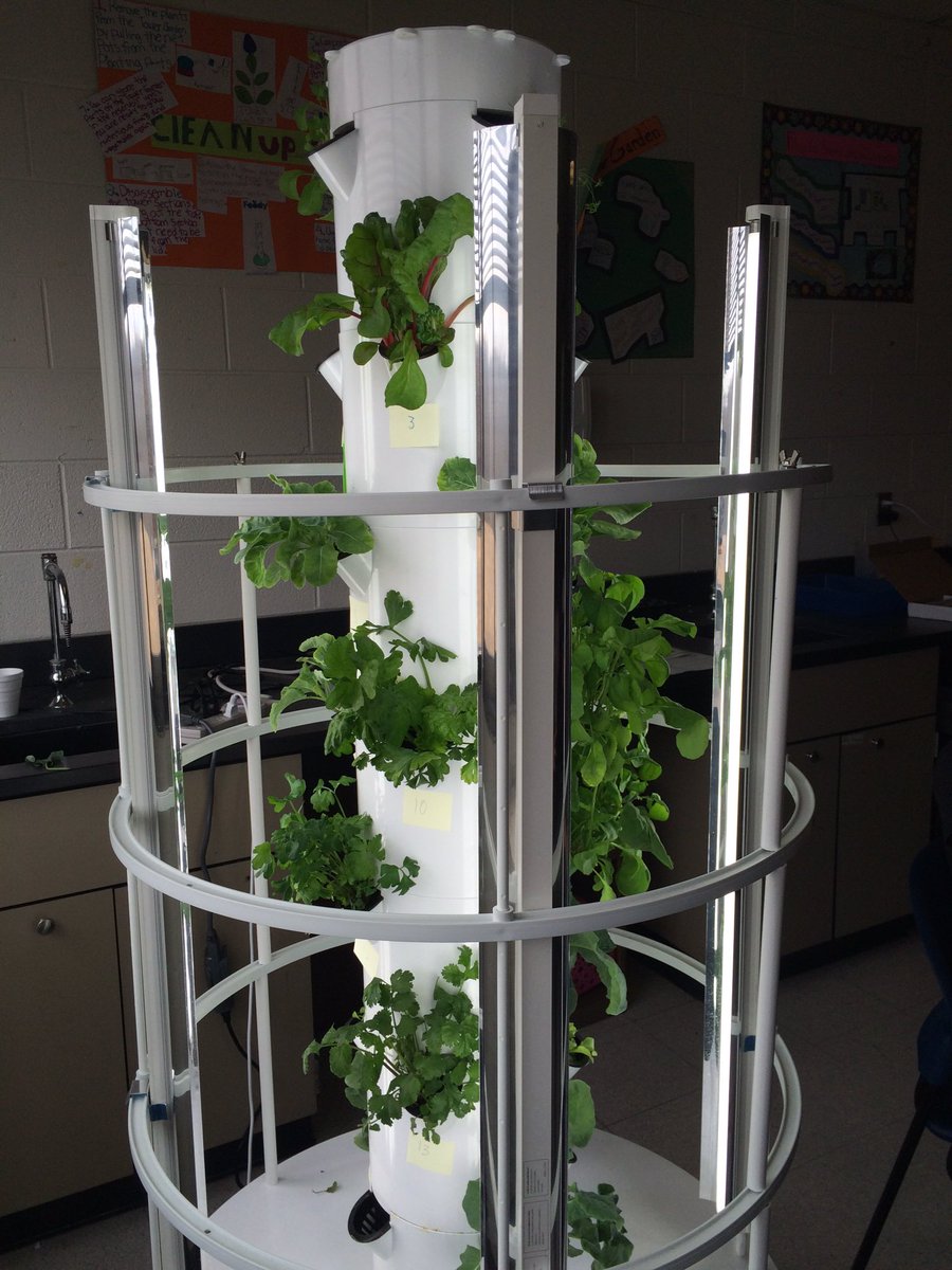outsidemurray's tweet photo. LOVEthis @TowerGarden at Reidsville Middle!Students learning about eating healthy and growing their own food@RCS_NC https://t.co/ZlKQag4nrd