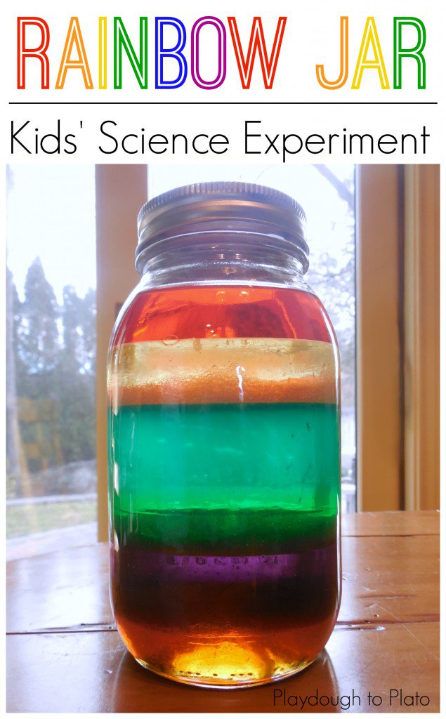 ECR4Kids's tweet image. Prep for #StPattysDay with this rainbow jar experiment by @Playdough2Plato: bit.ly/1RsgiJB