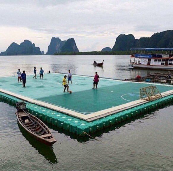 FootyHumour's tweet photo. Either you learn to play well or you learn to swim well. https://t.co/c0g4ryGvge