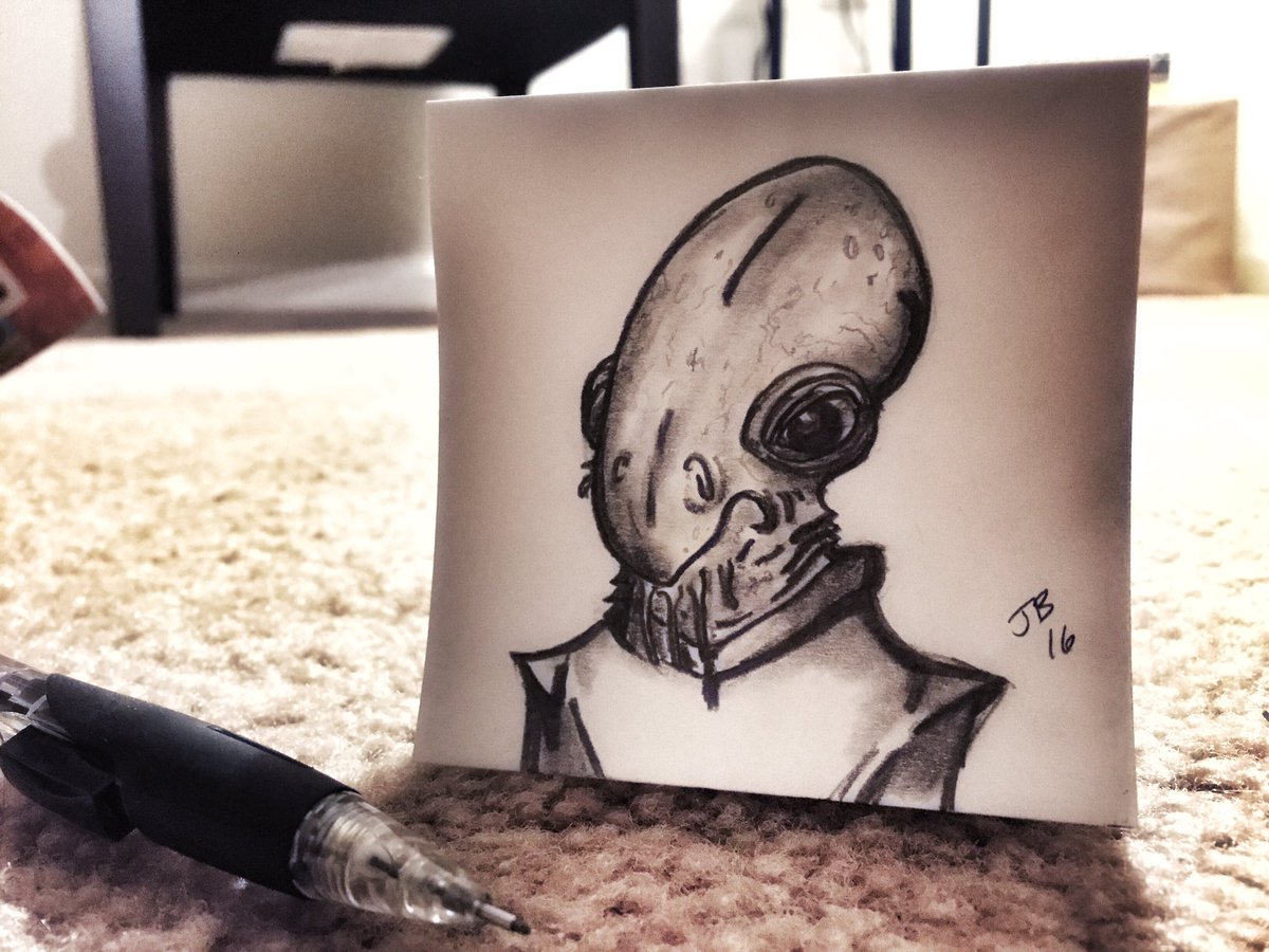 basercreatures's tweet photo. Admiral Ackbar doodle. @Postit @starwars #starwars #admiralackbar #itsatrap #squid #basercreatures #doodle #postit https://t.co/C2GTSGYvr3