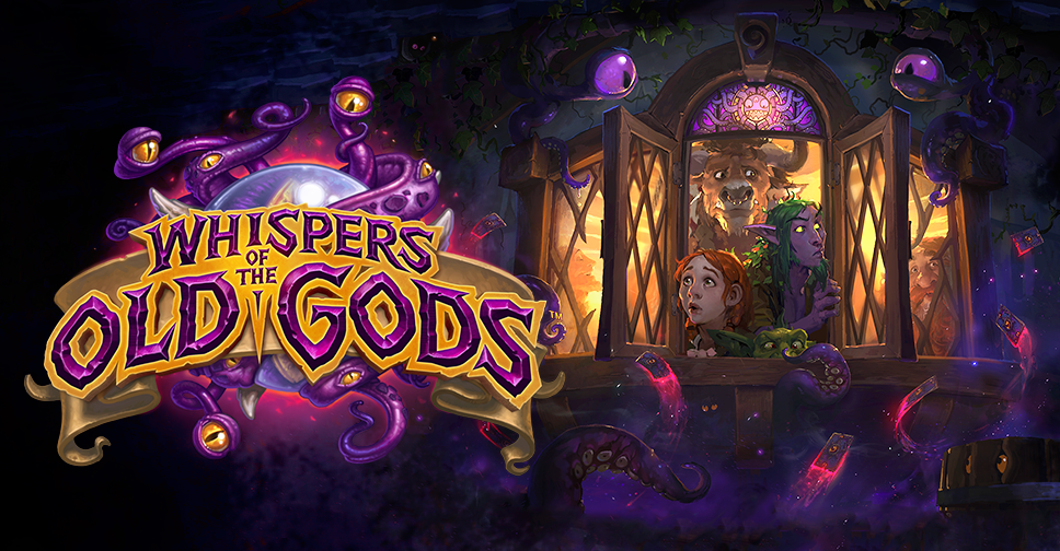 PlayHearthstone's tweet photo. Heed the Whispers of the #OldGods! Find out more about #Hearthstone’s next expansion! https://t.co/ntxVUncVVp https://t.co/SRHbILXpxv