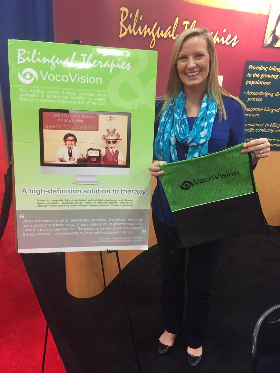 VocoVision's tweet photo. VocoVision is excited to be partnering with Bilingual Therapies at #TSHA16! Stop by and say hello at Booth 901! https://t.co/kIRPAlUnQ0