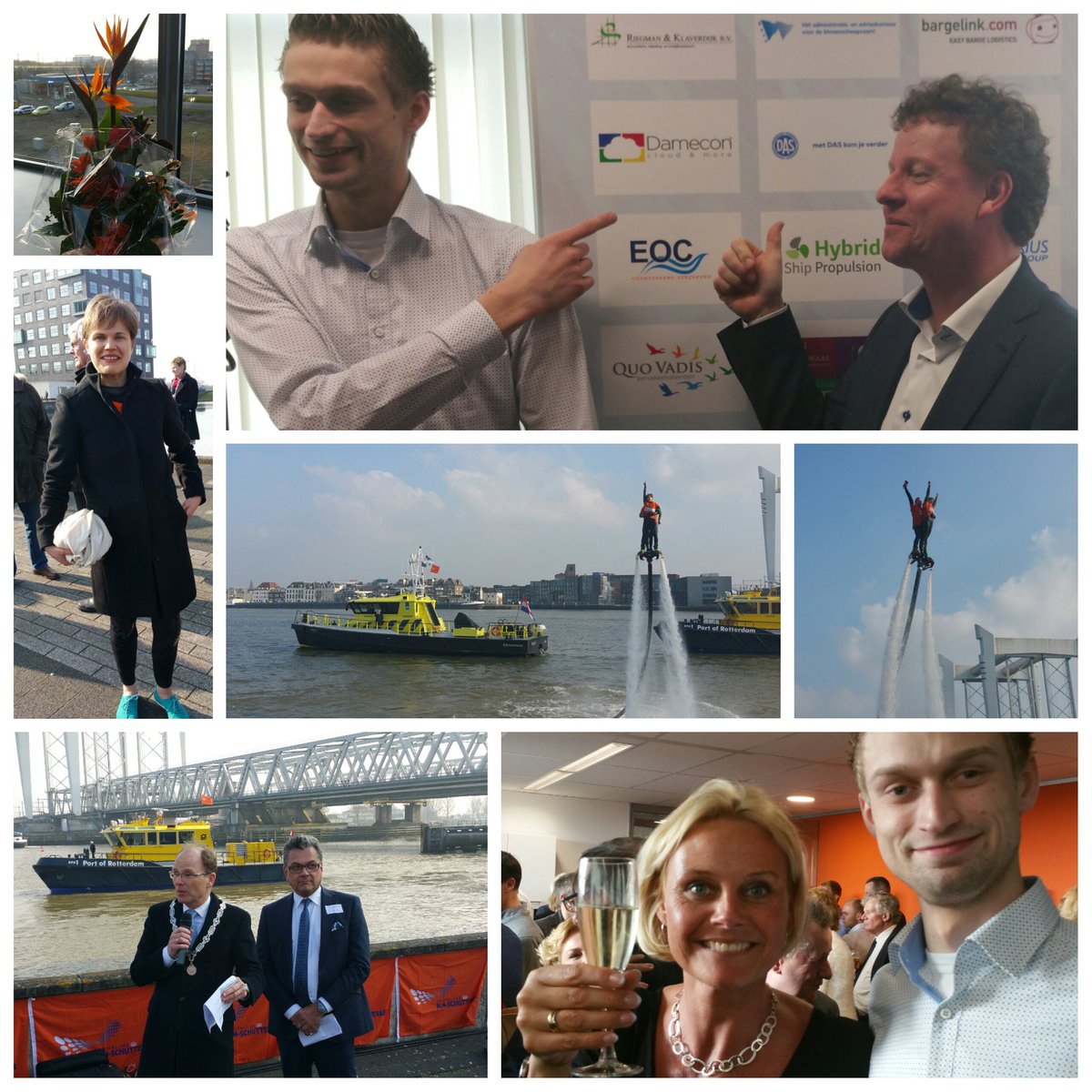 Spectaculaire opening van nieuw kantoor van Koninklijke BLN Schuttevaer. @DameconBV trots op de band + <a href="/BLN_tweets/">BLN_tweets</a>.