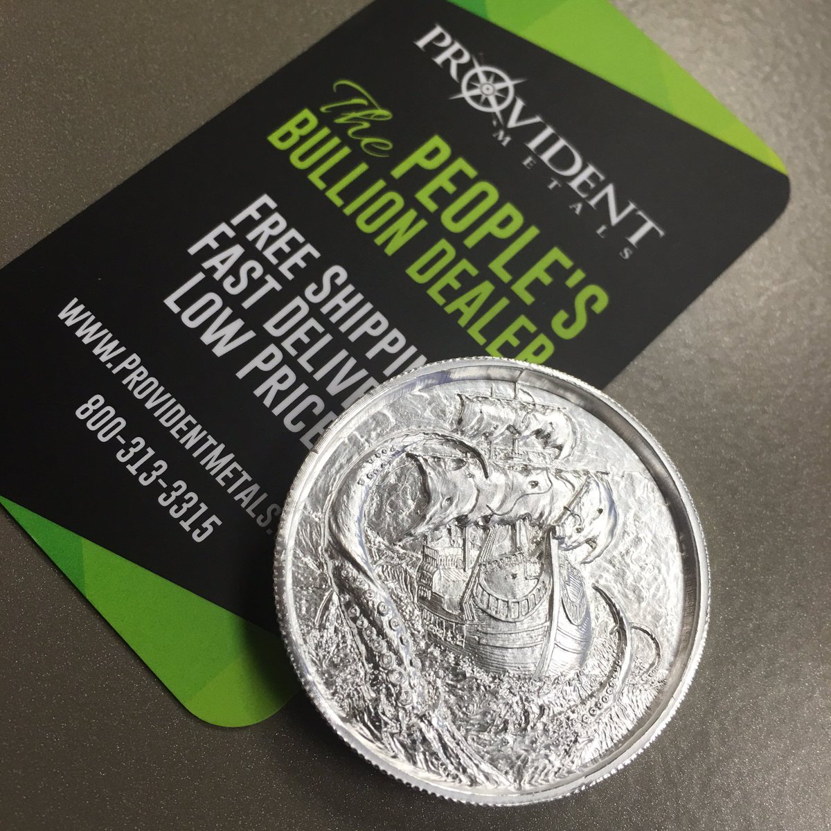 JakeWHaugen's tweet photo. #ReleaseTheKraken !!!!@ProvidentMetals #highrelief #privateerseries https://t.co/Wrwpn45Jw3