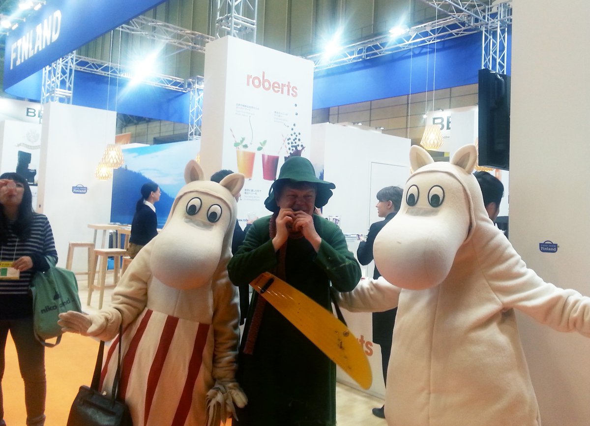 Moomin Smoothies at #FoodEx2016: robertsberrie.com &amp; shop.roberts.fi #FoodExJapan2016 #FOODEX #vienti