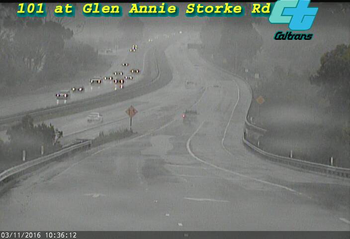 CaltransDist7's tweet photo. @CaltransD5 webcam shows rain intensifying in Santa Barbara. Slow down & avoid high water. #VCstorms @NWSLosAngeles
https://t.co/l7Worcr8Ip
