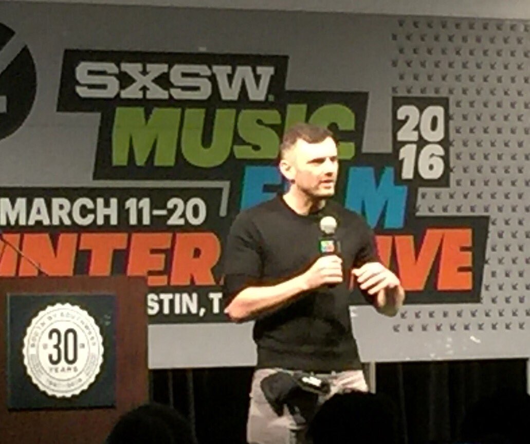 DIG_SOUTH's tweet photo. #DIG2015 keynote @garyvee dropping knowledge at @sxsw! He's headed back to #Charleston for #DIG2016 in April! https://t.co/zGafwZEZ0W