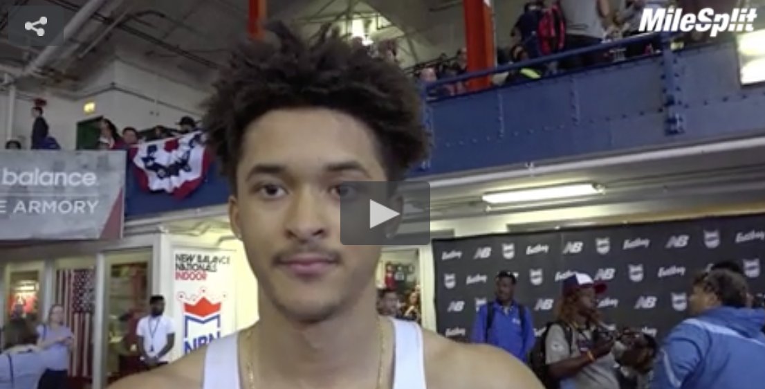 MilesplitMD's tweet photo. Interview with Tajh Gilchrist after his #NBNationals emerging elite 60 dash title (6.88)! https://t.co/QT6y4l81v9 https://t.co/ZR7TSnKp2C