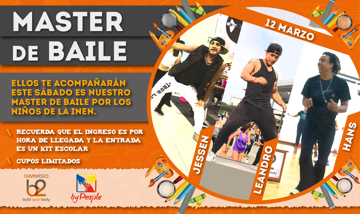ATENCION!! #Familiab2 No te vayas a perder nuestro Master de baile por los niños de la INEN facebook.com/b2buildyourbod…