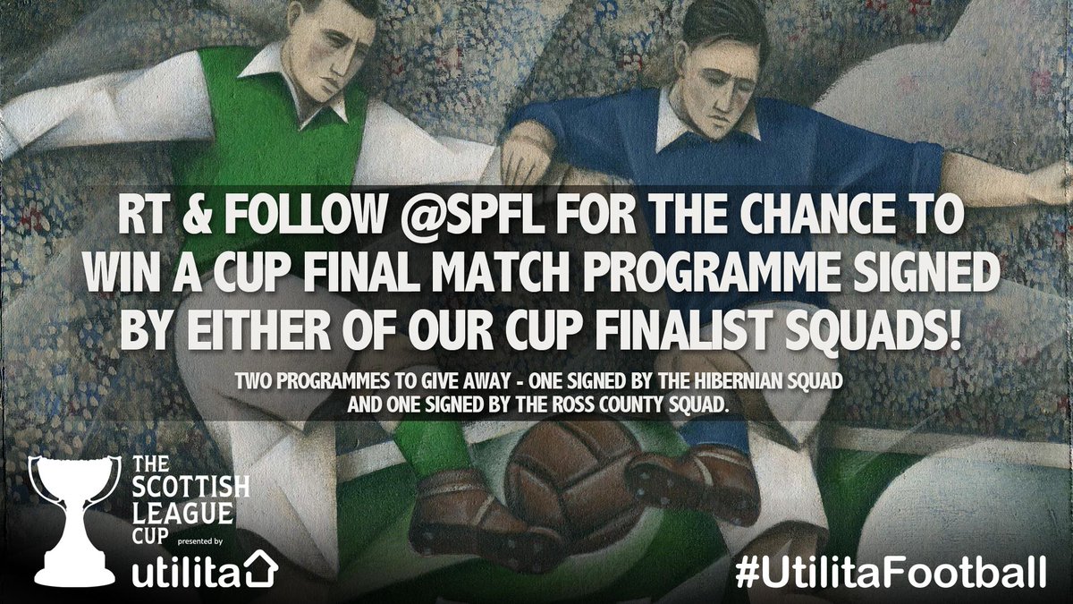 RT &amp; follow <a href="/spfl/">SPFL</a> for your chance to win a cup final match prog signed by the Hibs or Ross County squad #spflprog