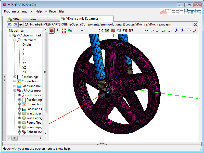 AlexDadalau's tweet photo. FE model of a front wheel axle updates with type of INA bearing used: https://t.co/IyzPpZCJrz https://t.co/q6tVk49e8H