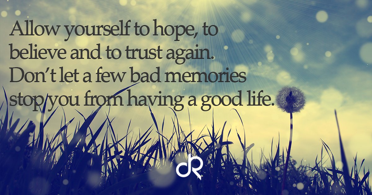Anyone in recovery has bad memories of where they were once but it's not going back there that's the victory.