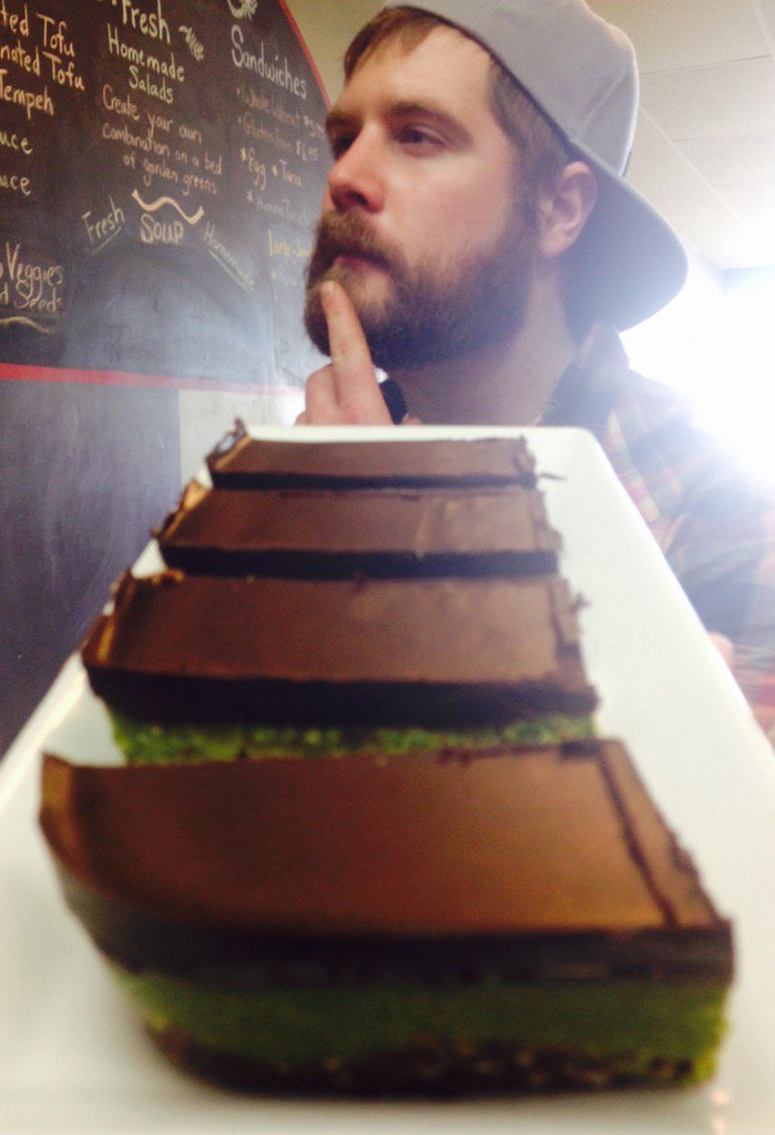 To eat, or not eat one, that is the question.  #vegan #glutenfree #matcha #superfoods #nanaimobar #mint