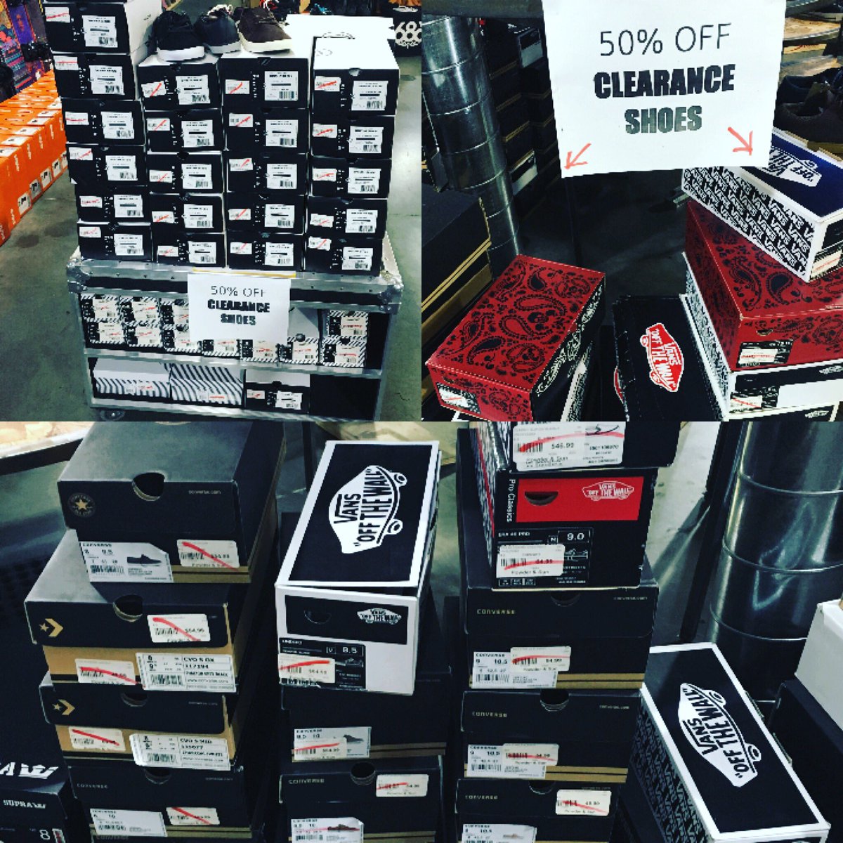 powderandsunlv's tweet photo. Don't miss this awesome sale! 50% off selected #Vans #Converse and #Volcom shoes! #SupportYourLocalBoardshop https://t.co/AYbkGUTnHz