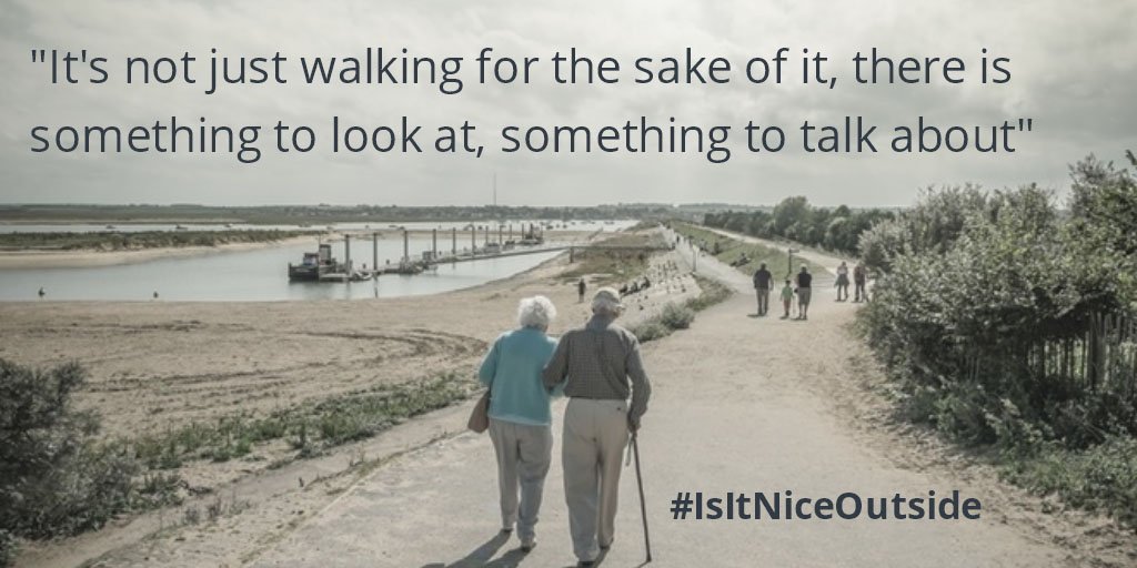 NaturalEngland's tweet photo. Don't underestimate the benefits of informal walking outdoors #dementiacare #mentalhealth > https://t.co/e9SZc7FQ4K https://t.co/eg60pzmDor