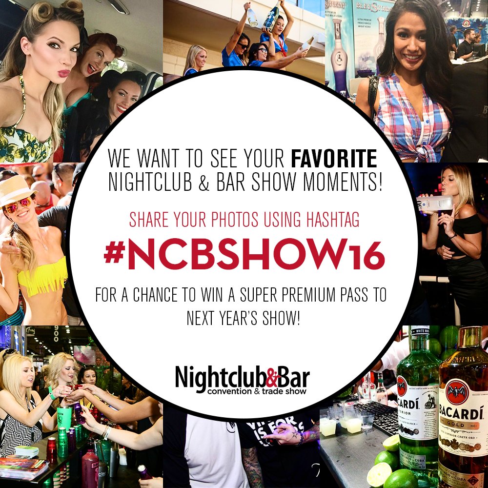 NightclubBar's tweet photo. Share your Nightclub &amp; Bar photos with us on social media with #NCBSHOW16 to win a Super Premium Pass to #NCBSHOW17! https://t.co/qCmYBzl69x