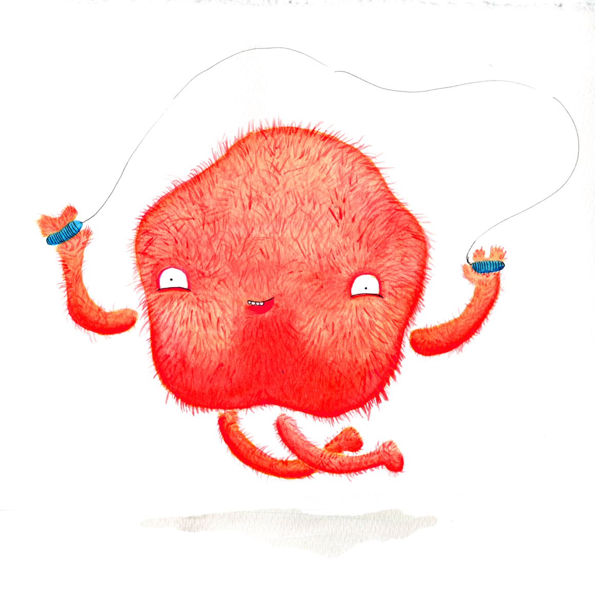 Jorobots's tweet photo. #colour_collective for this week. Inspired by my hairy jumper. #illusration https://t.co/HVEjFEDXnw
