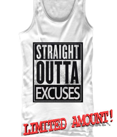 Retweet to your Gym Rats! 

Straight Outta Excuses #Gym Tank!

Limited Amount BUY HERE----> bit.ly/BUYtheTankHere