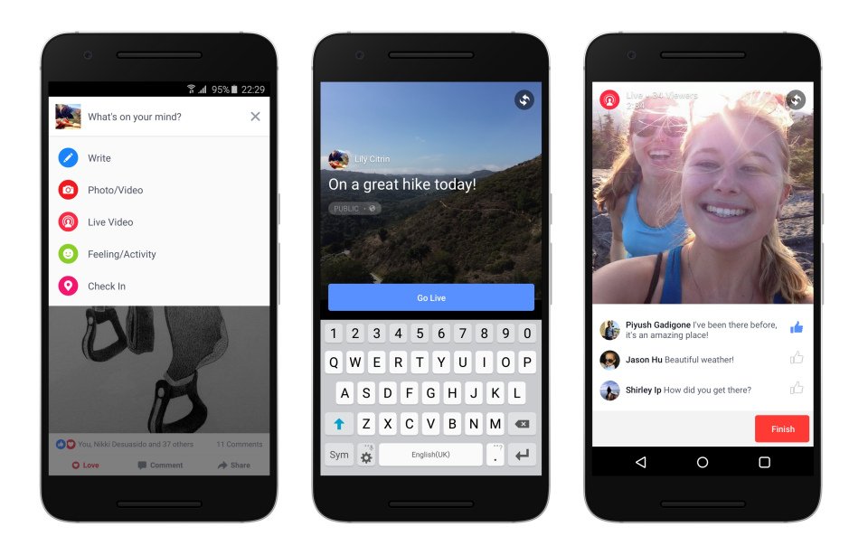 socialmedia2day's tweet photo. Think Facebook’s not going to become a major player in live-streaming? Think again... https://t.co/VmTtruVcXP #smm https://t.co/hhbsgXliyF