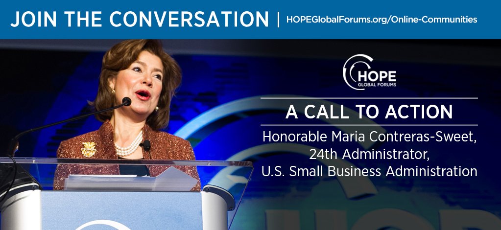 OperationHOPE's tweet photo. #FlashbackFriday #SBA @mcs4Biz issues call to action #HGF2016 convo on #innovation #smallbiz https://t.co/62yPnmkLdp https://t.co/jQbILsNVJ5