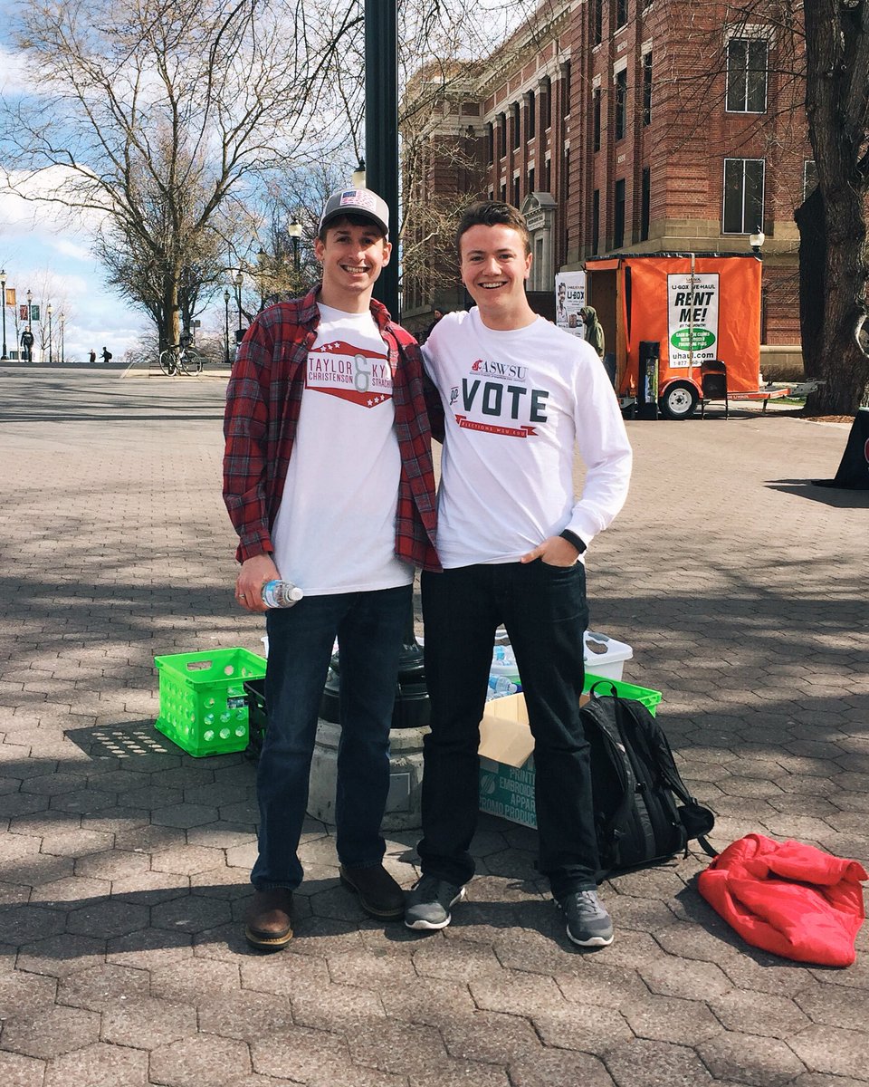 SigEpWSU's tweet photo. We couldn't be more proud of our brothers @Kyle_Strachila and @GarrettKalt for winning their @ASWSU elections! #VDBL https://t.co/037zHQxKJU