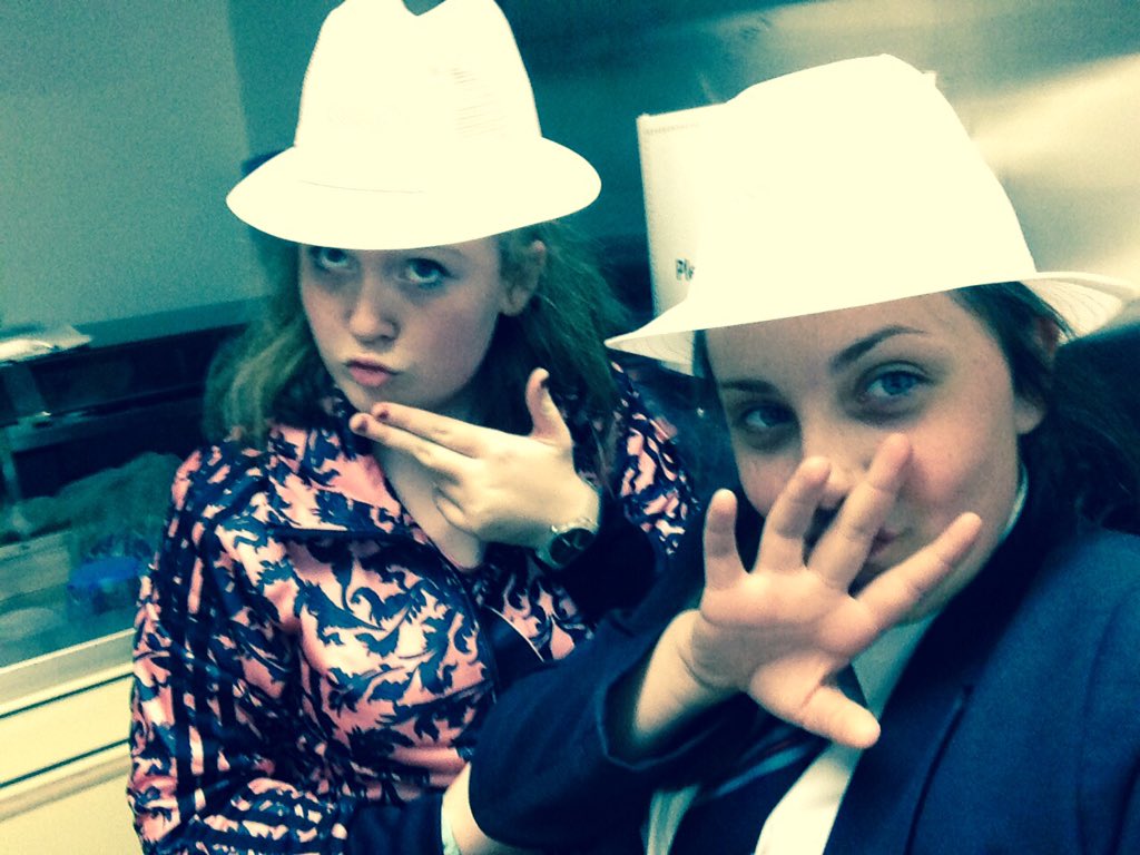 AliciaJoyce7's tweet photo. Well went to a hospital and tried these sexy dinner hats on/to Louises grandad I hope he is going to get better xxxx https://t.co/y4SKYzJUiT