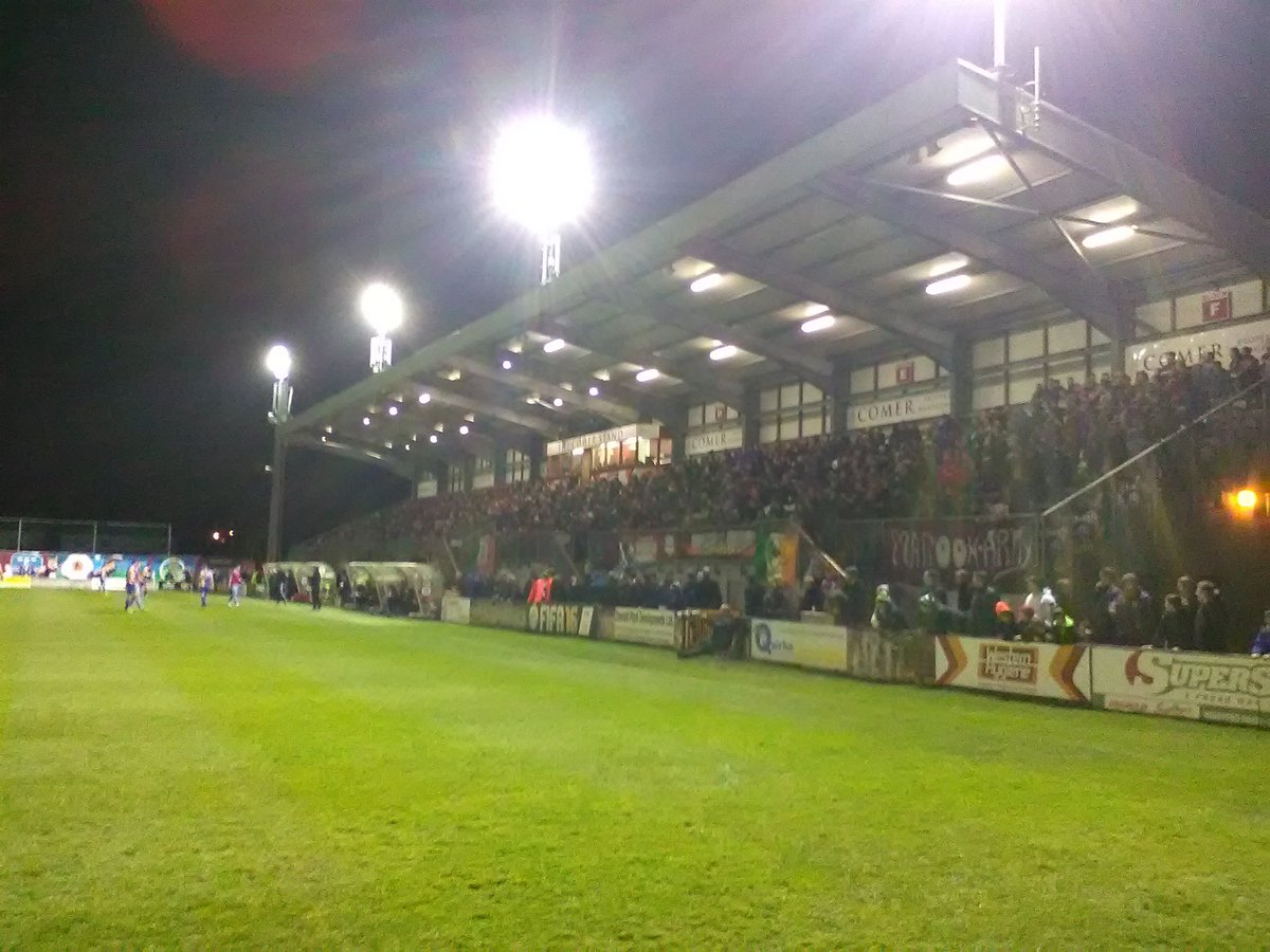 TheGalwayTiger's tweet photo. Great crowd in #EDPark tonight
Still 0-0
@BrayWanderers 
@GalwayUnitedFC https://t.co/k62w0A3OS1