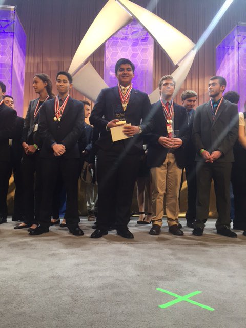 Congratulations to our RH DECA team!! Meghan K. 1st🏅David P. 2nd🎖👏🏻👏🏻#RHCometPride 💚💛