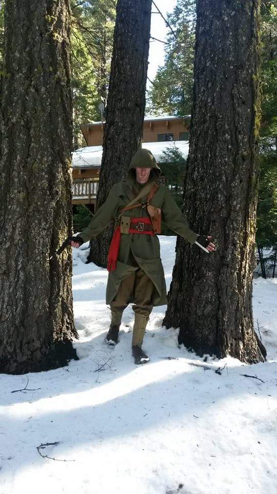 PVTSmall's tweet photo. WWII Assassin on the hunt for Templars in the snowy forests of Europe. @assassinscreed https://t.co/vFFstHYLMU