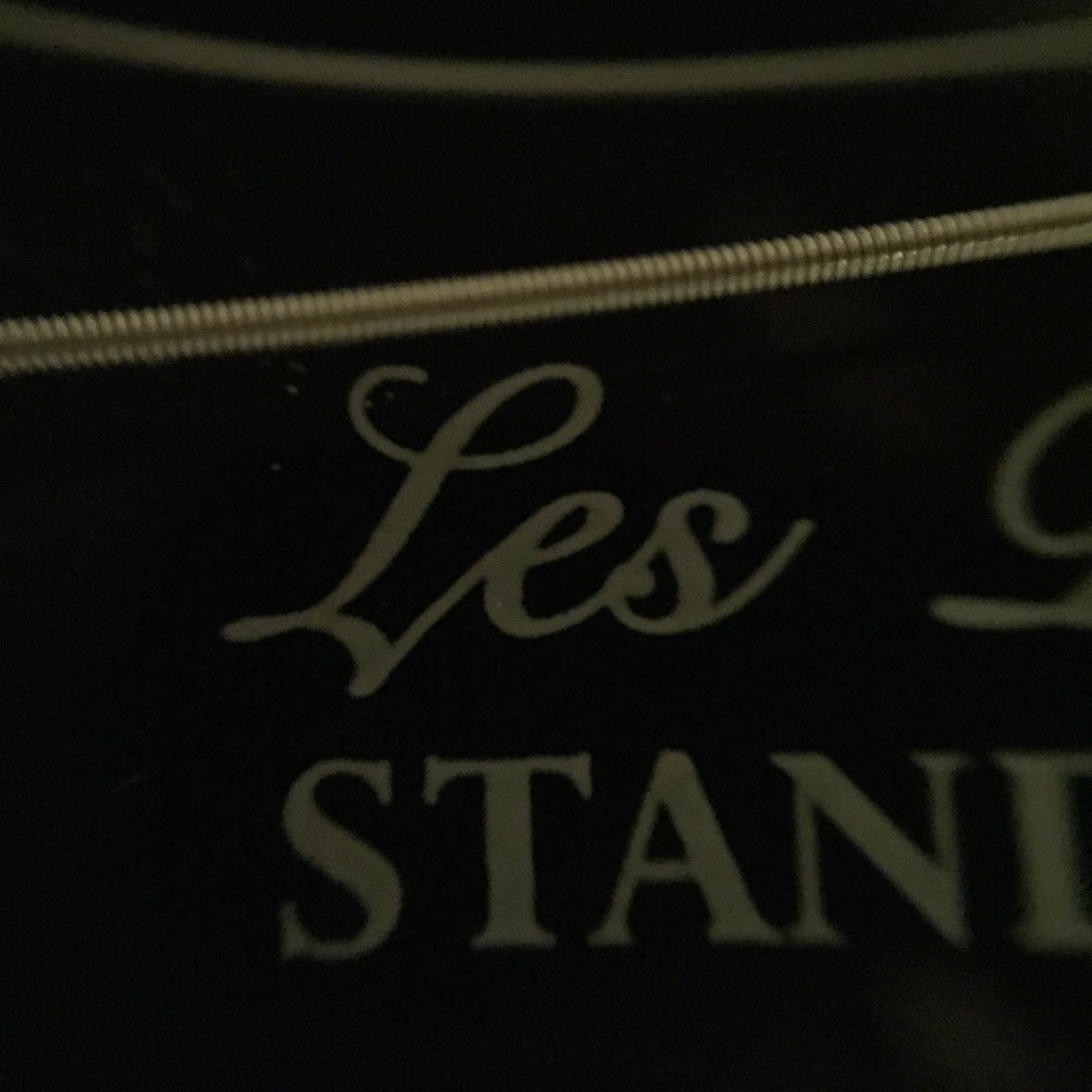 StuffUpClose's tweet photo. Epiphone Les Paul Standard label and strings https://t.co/1xYZKvHvow