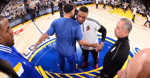 Damian Lillard on Steph Curry comparisons: "I'm my own man” ble.ac/1OGFU3v