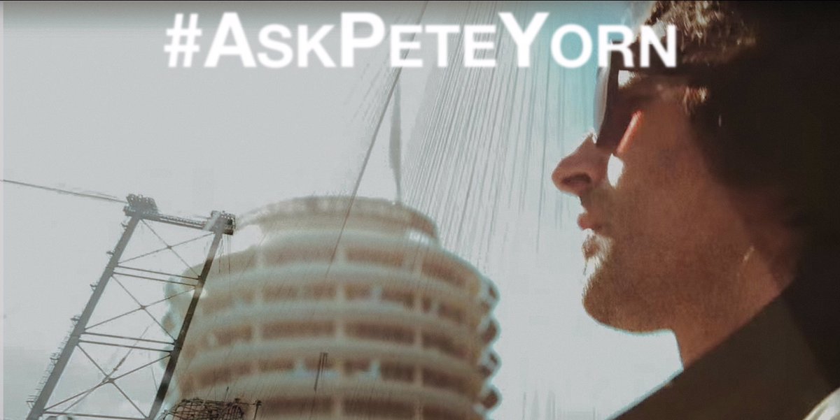 In honor of #ArrangingTime being out today, i'm doing a @twitter Q+A startingNOW! Ask me anything using #AskPeteYorn