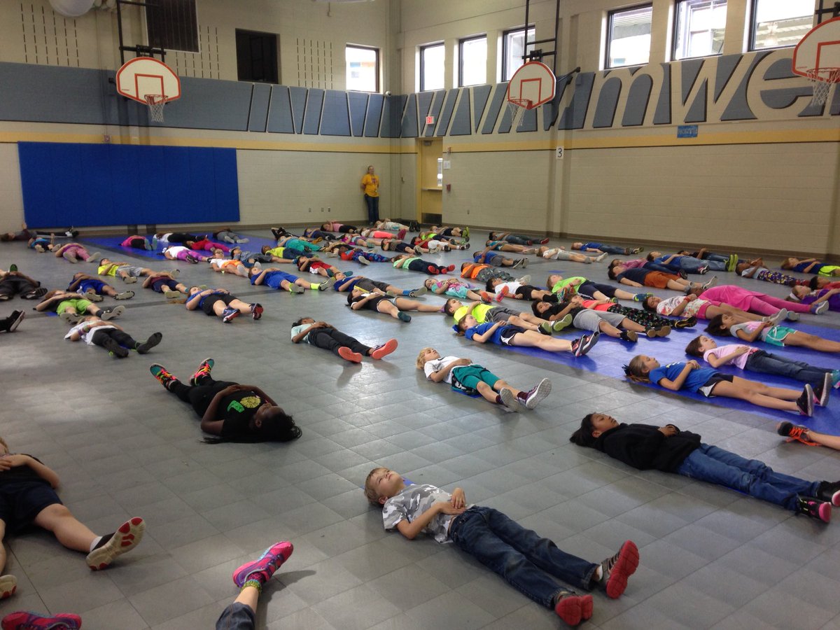 Practicing savasana with guest certified yoga instructors! Learning to focus on breath to improve cognition <a href="/SBHFTA/">SBHFTA</a>