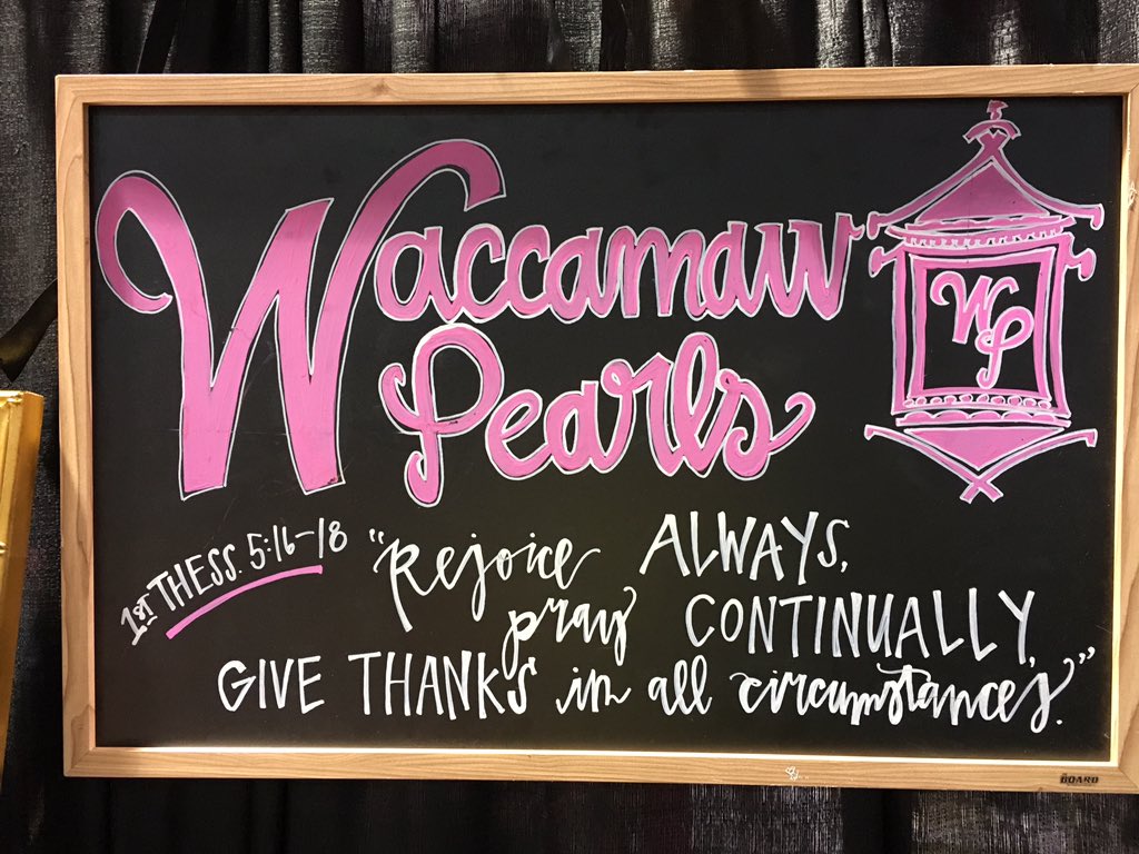 They are here at The Capital City Gift and Garden Show! Love Waccamaw Pearls! <a href="/WaccamawPearls/">Waccamaw Pearls</a>