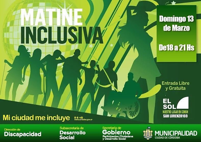 romerogangui7's tweet photo. #ProgramaMiCiudadmeIncluye #MatineInclusiva.Este Domingo 13 t esperamos en el Sol calle San Lorenzo 169 (18 a 21hs) https://t.co/Y5Kjd9QUXU