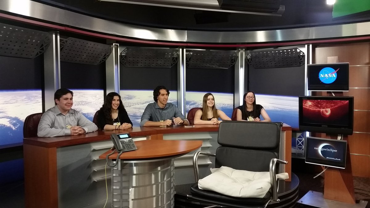 always_on_Q's tweet photo. Mahopac High School students at the NASA television studio. Representing us very well. https://t.co/xBWwDu5te7