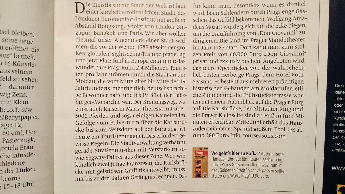 jan6869's tweet photo. #Prag ist die schönste Stadt Mitteleuropas - nach @profilonline #danke und #stolzdrauf @CzechTourism https://t.co/3U9Cm1A2wj