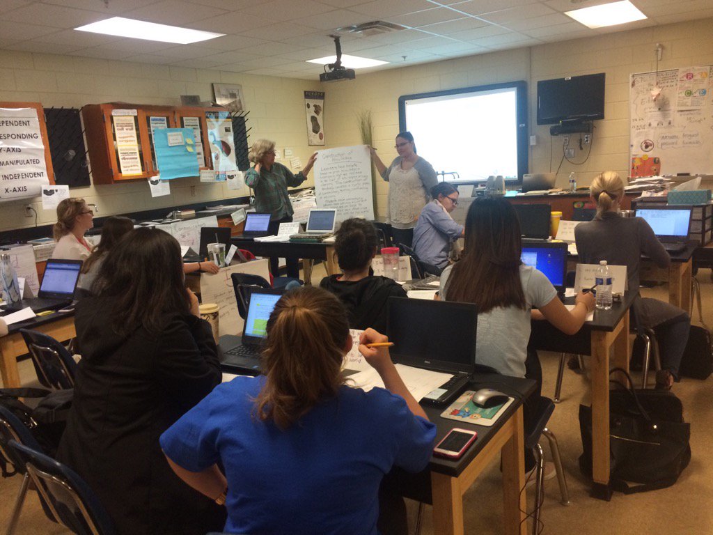 IBPYPlibroberts's tweet photo. @HighPointElem1 tchrs work hard at @ibpyp workshop #MPYPH ! Learner Profiles abound! Inquiry = Learning @CSTHPES https://t.co/YBHL8S8ftd
