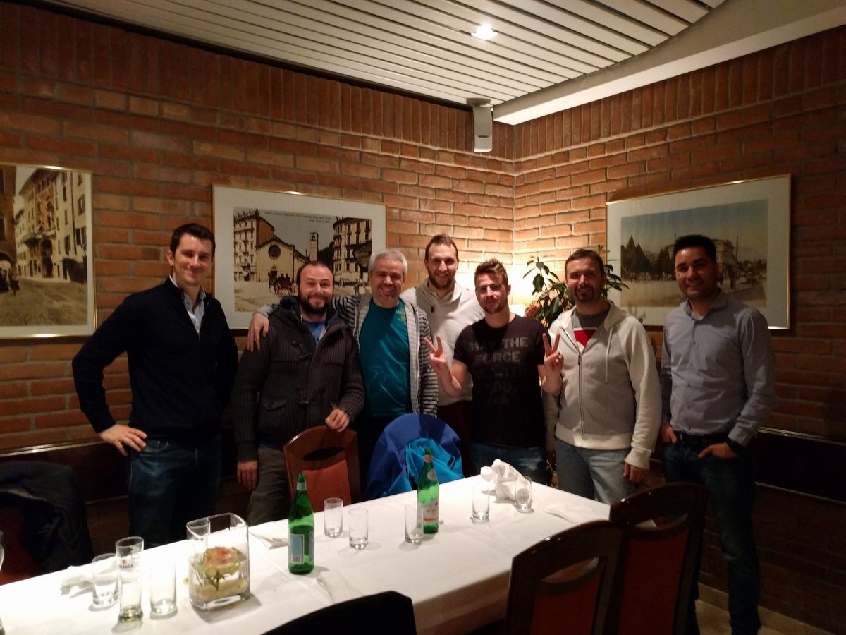 gbaylaender's tweet image. Ultima cena ticinese con un nostro caro #frontender : @nickbalestra  in bocca per la tua avventura londinese