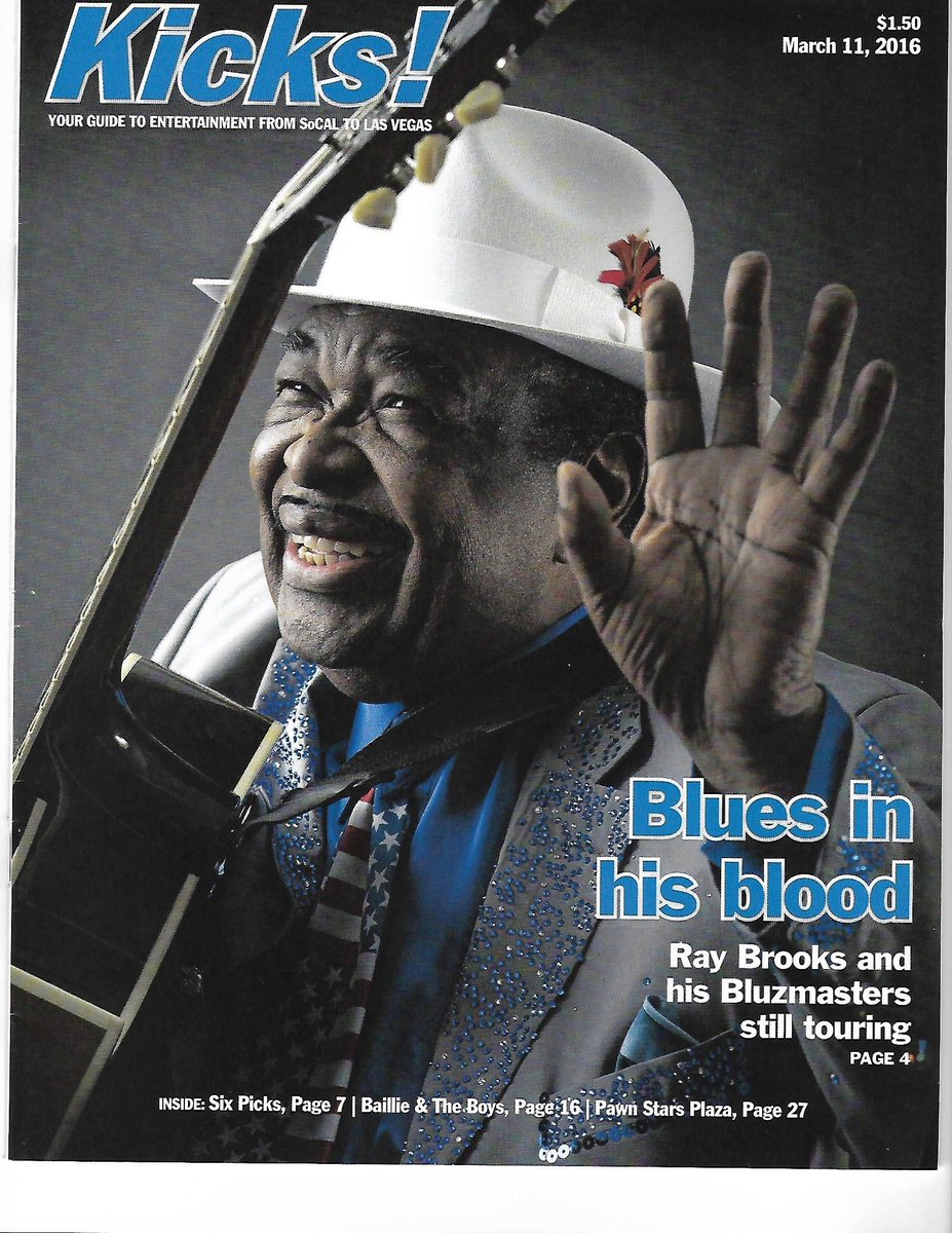 Cover Story on living blues legend/former Grammy Nominee Ray Brooks, in Kicks! Magazine, facebook.com/raybrooksblues…
