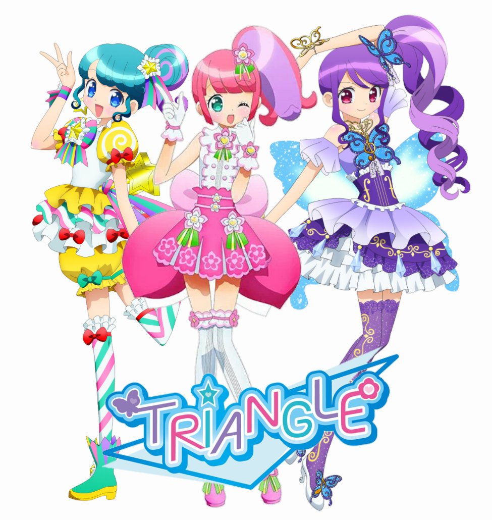 ため息製作所 A Twitter プリパラ トライアングルの３人が出揃いました 左から ぴのん かのん じゅのん T Co Ki5xhxld4u