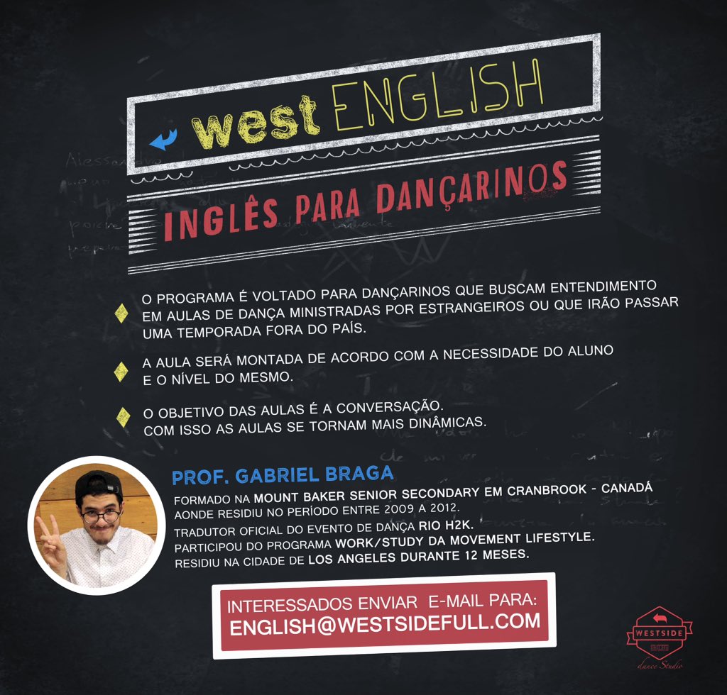 WestsideFull's tweet photo. 🇬🇧 WEST ENGLISH 🇺🇸 Informe seu interesse por e-mail: english@westsidefull.com #Westsidefull #legoo #classenglish https://t.co/Scgs913m4G