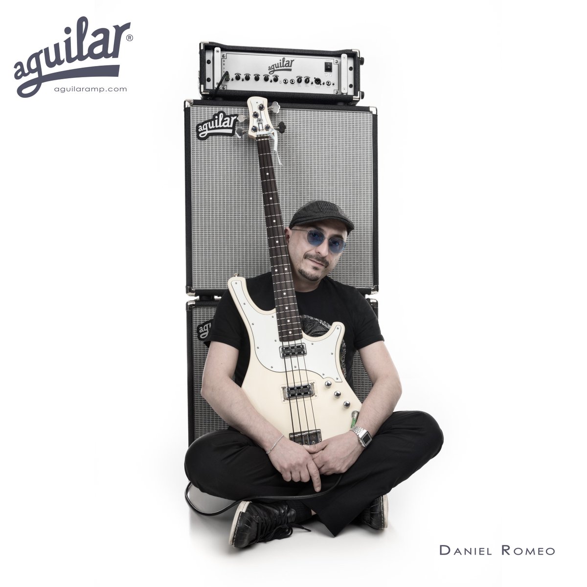 aguilaramp's tweet photo. With the #DB751 and #DB410 / #DB115 cabinets, Daniel Romeo is sitting pretty! #Aguilar #AguilarAmp #Bass #BassAmp https://t.co/AcyJOdcoc5