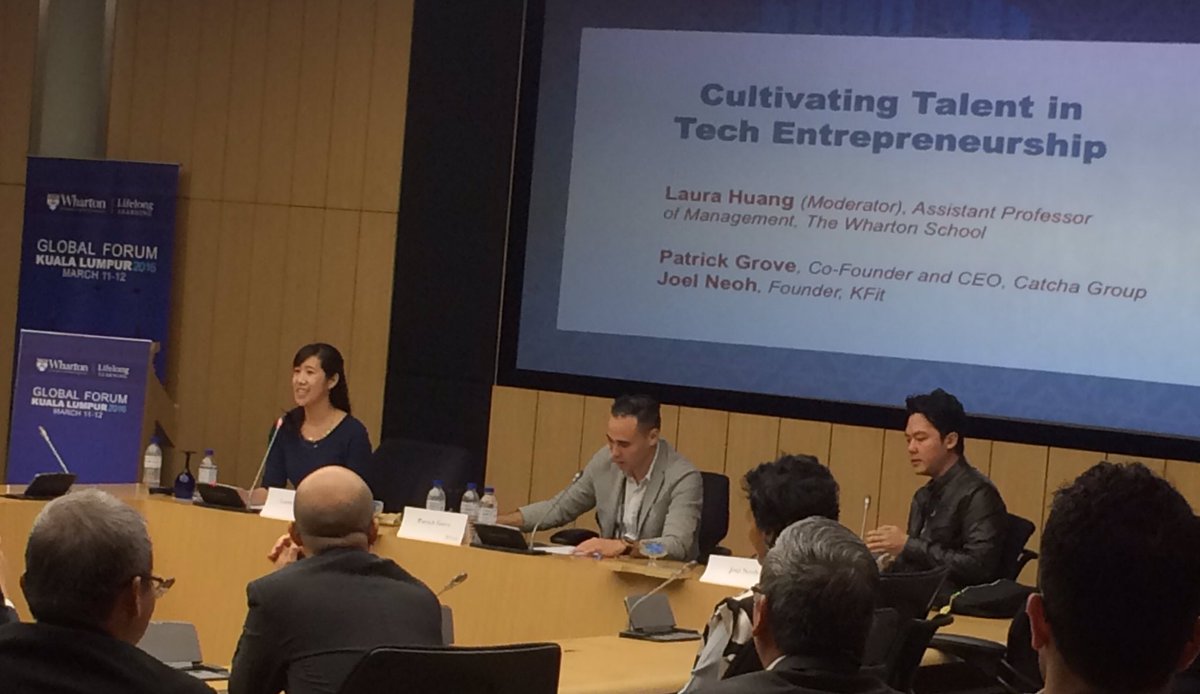 Thx <a href="/patrickgrove/">Patrick Grove</a> <a href="/joelneoh/">joelneoh</a> It's all abt talent-whether in a #startup or a panel. U guys nailed both #WhartonForum