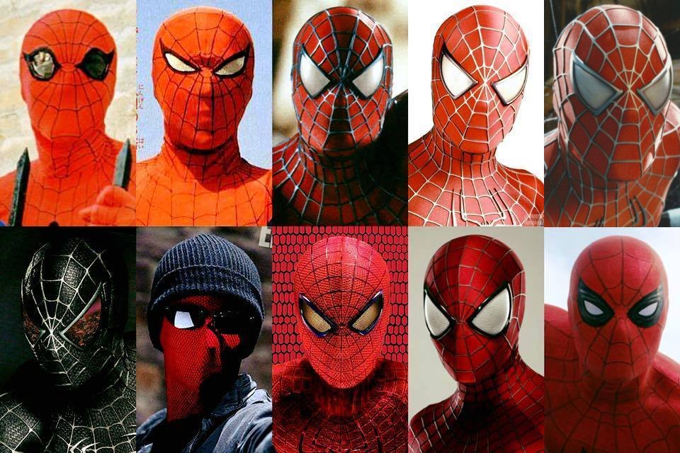 Spidermansweb's tweet photo. Collage Of All Of The #SpiderMan https://t.co/x7Tfbu29zc