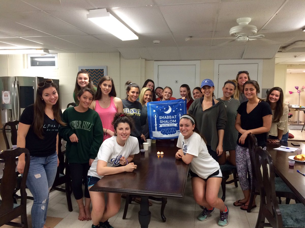 UDHillel's tweet image. So great to bring Shabbat to the girls of @AlphaPhiUD for #ShabbatAcrossCampus