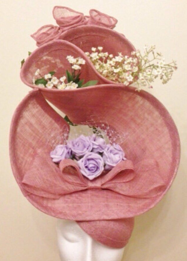 LadySharmaHats's tweet photo. Another hat #Eden sold to customer in Texas £395 #horseshow season #races #largehats #flamboyant #couture #garden https://t.co/h2YQLsaClI