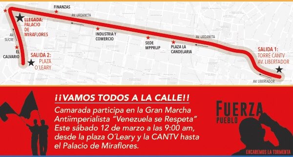 Hey, Mr. <a href="/POTUS/">President Donald J. Trump</a>: mañana desde estas rutas te diremos #ObamaLaAmenazaEresTú