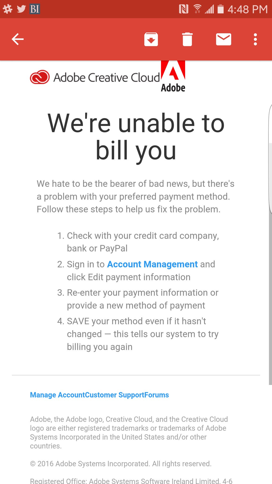 Torey Maerz on Twitter: "Best part of having a credit card replaced is you  get to read all the "sorry your card was declined" messages.  https://t.co/TzdxSNCOTs" / Twitter
